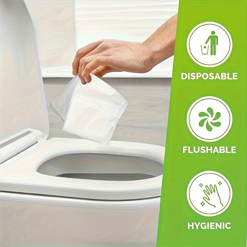 Pack of 30/50/100 Toilet Seat Covers for Adults, ideal for Public Restrooms, Airplane, Camping