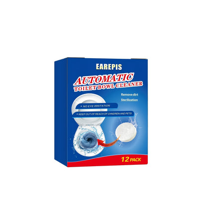 Tablets for automatic toilet cleaning that remove stains and odors, leaving a long-lasting fresh scent and fighting stubborn dirt for a thorough clean.