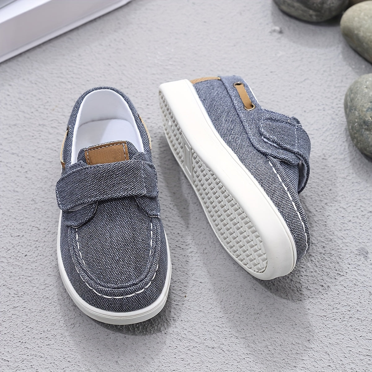 Boys' Slip-Resistant Soft Canvas Sneakers