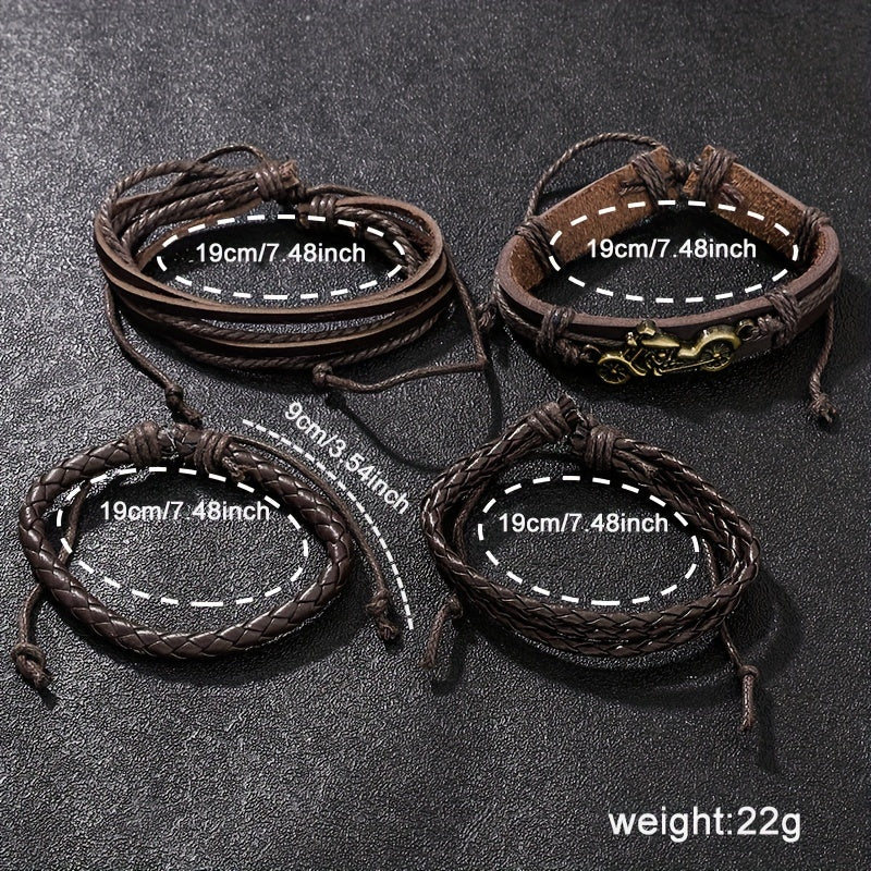 Set of five men's fashion business watches and bracelets.