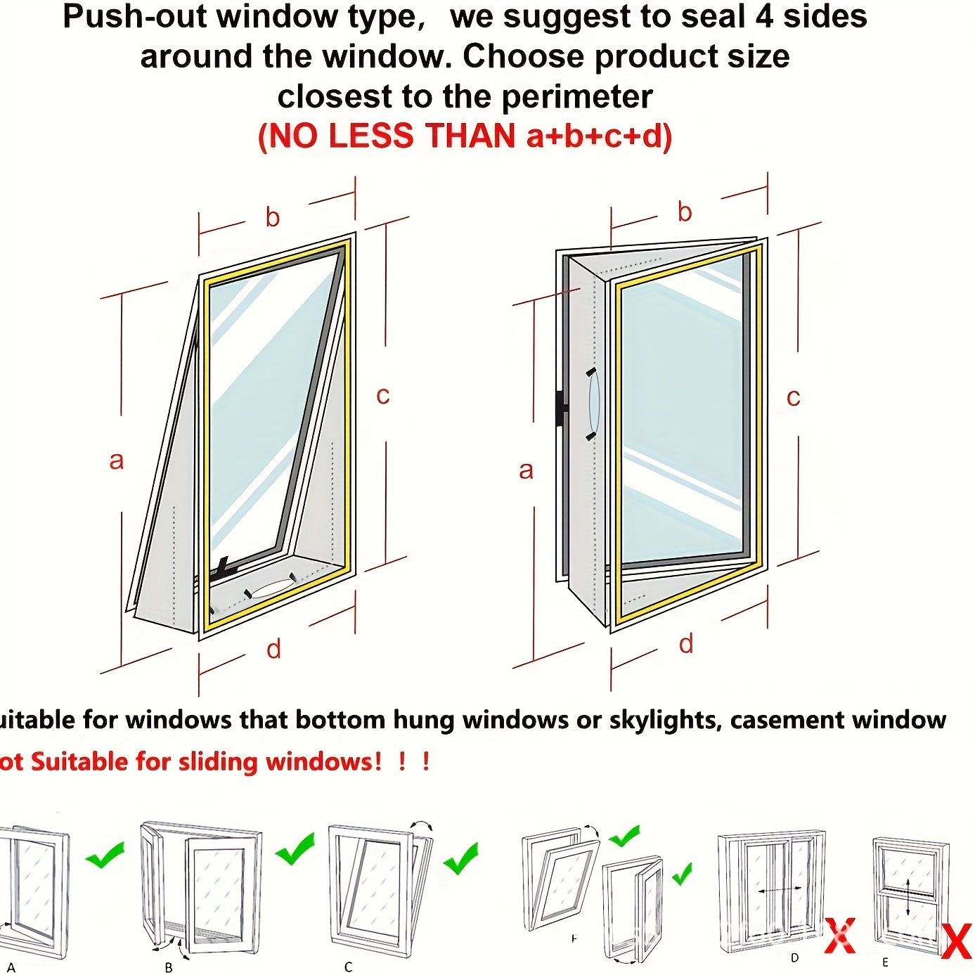 1 piece of Heavy-Duty Nylon Air Conditioner Seal Cloth - Requires No Power, Perfect for Sliding Doors & Windows