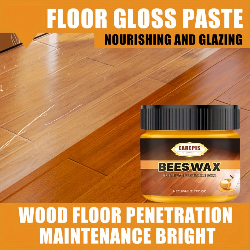 Earepis Beeswax Furniture and Floor Polish is a versatile wood surface cleaner and maintenance solution. This Coconut Oil Gel is stripes-free, waterproof, anti-crack, and brightening. Perfect for wooden floors and furniture, each bottle is less than 1