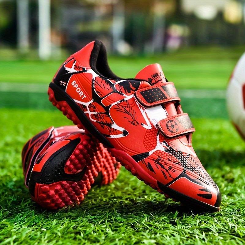 Stylish and durable soccer shoes with anti-slip technology for boys are perfect for training and competition year-round.