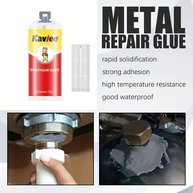 100g of Magic Repair Glue for strong iron bonding, heat and cold welding, waterproof and healthy, ideal for factory use.