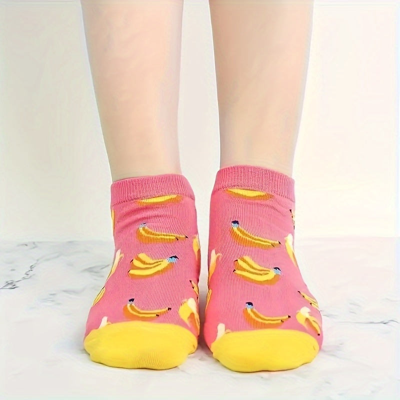 Trendy and comfortable avocado burger socks in random 10 or 20 pairs, suitable for daily wear.