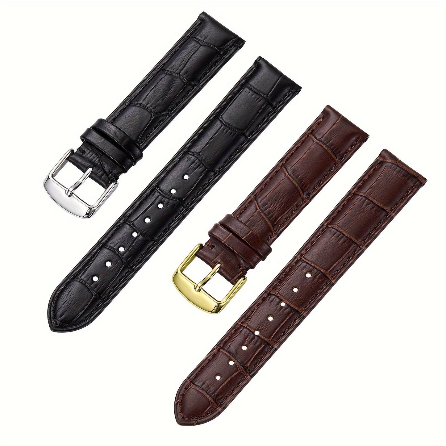 High-Quality Cowhide Straps in Various Sizes with Stainless Steel Buckle Bracelet, Perfect Gift Option for Both Men and Women