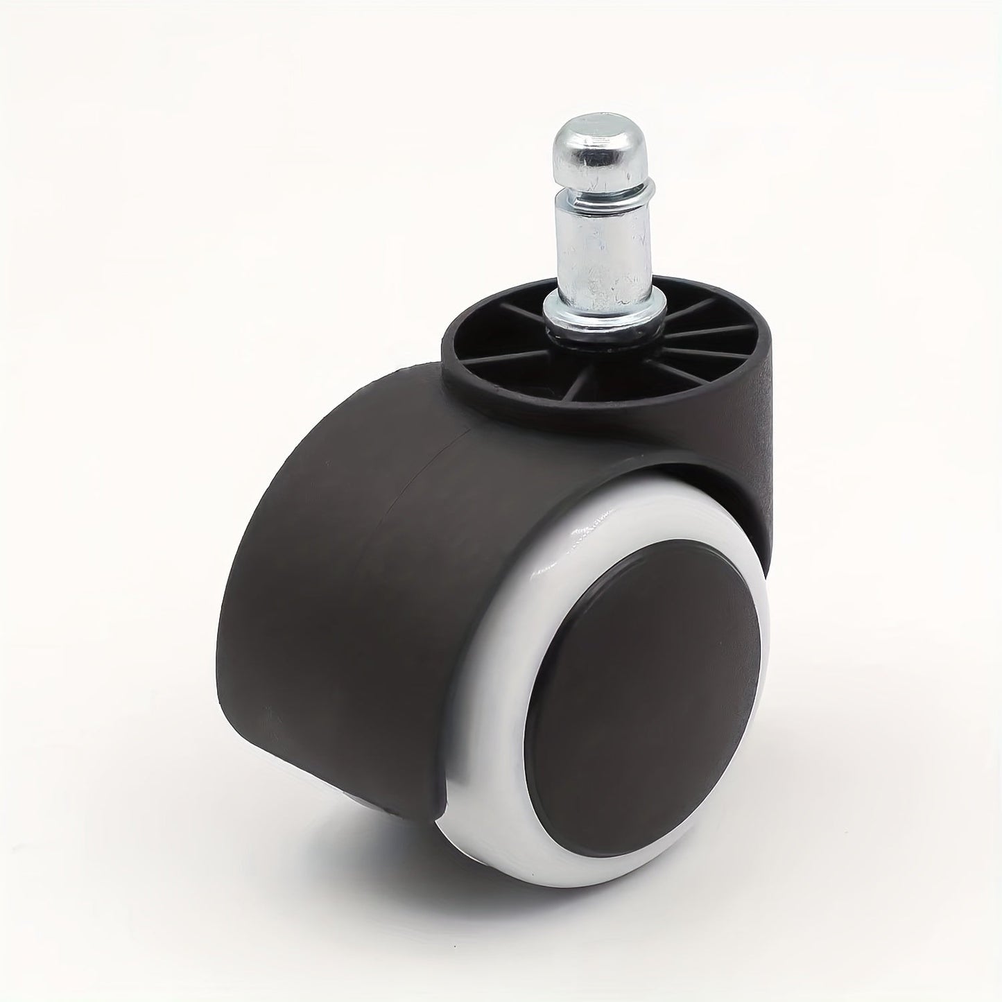 Long-lasting and Easy-to-Clean Plastic Office Chair Casters with 5 Star Swivel Wheels: Perfect for Home Office Furniture