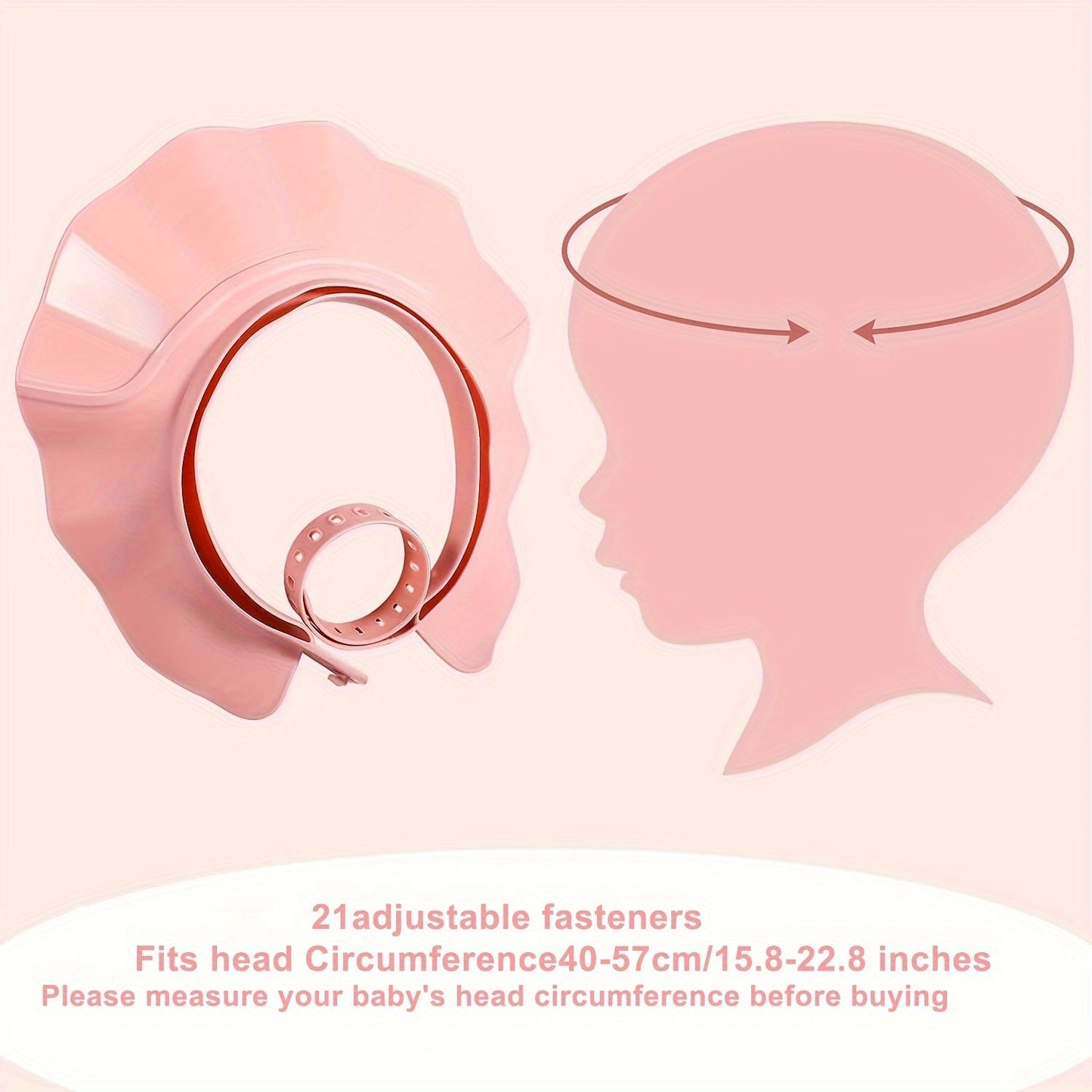 Adjustable Shower Cap for Kids with Eye Protection - Made from Soft, Comfortable, and Water-Resistant Material for Easy Hair Washing - Ideal for Kids - Comes in White, Pink, or Blue - Great for Bath Time Fun - Shop Now at TWO DADS