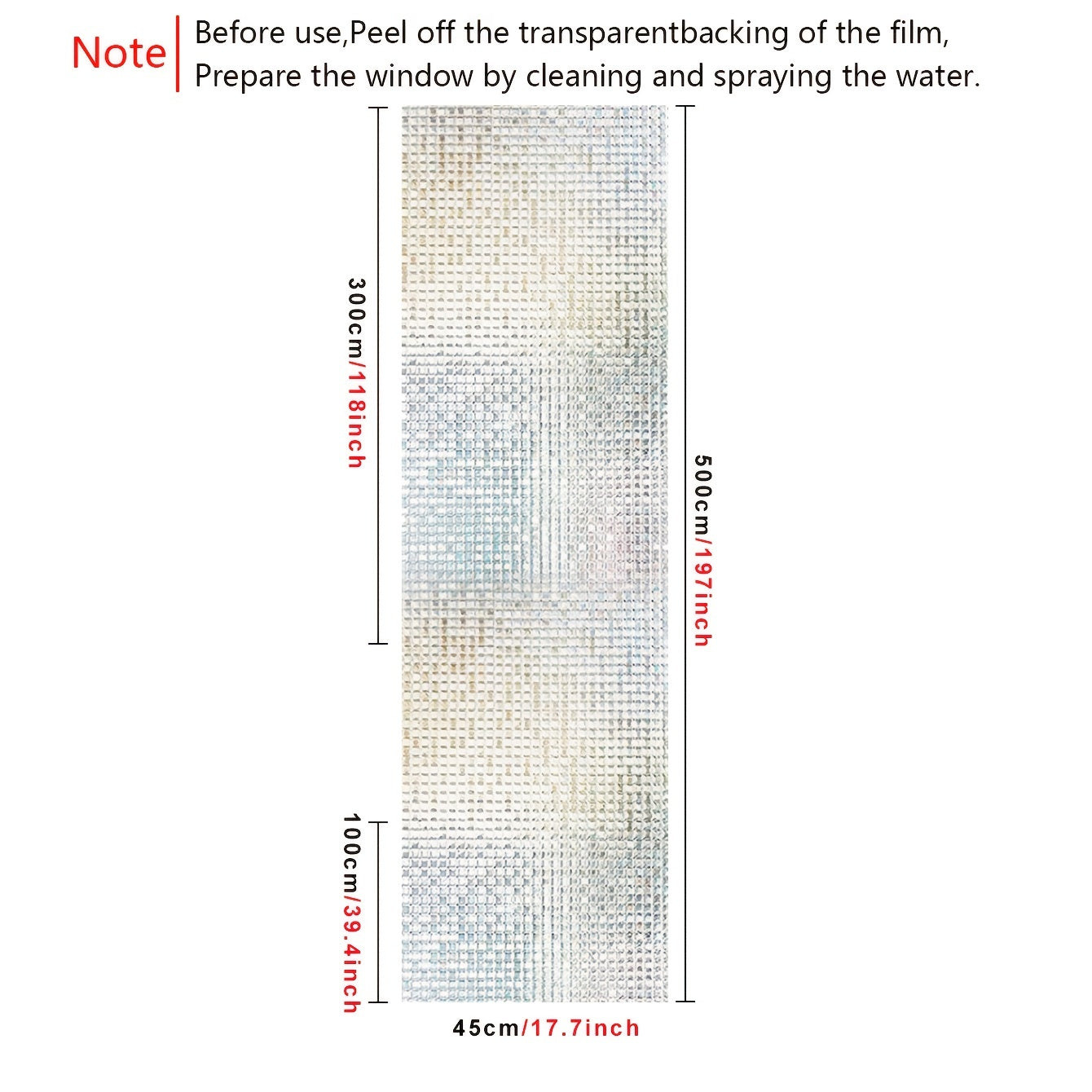 Frosted Retro Mosaic Grid Privacy Glass Film provides heat insulation with adhesive-free application. This semi-transparent film offers sun protection and can be used as window decals or stickers. Perfect for adding decoration to your bathroom or door