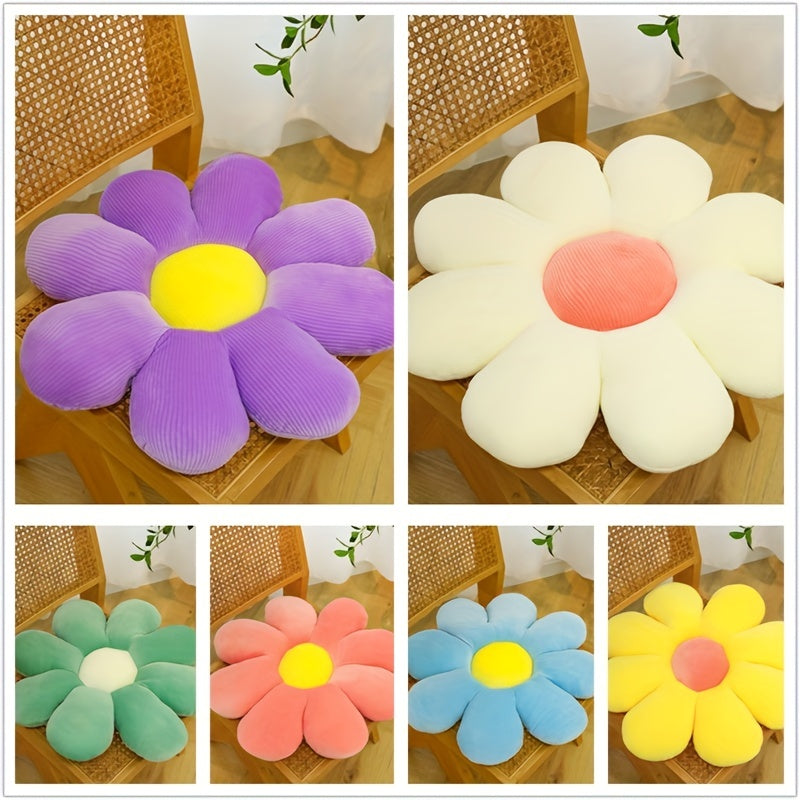 Soft and cozy flower-patterned pillow cushion for bedroom, dorm room, and home decor.