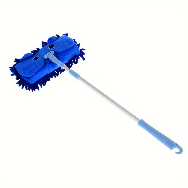 1 piece of a cute cartoon mop, perfect for small cleaning tasks. This mini mop doubles as a fun toy for floor mopping, making cleaning a more enjoyable task. It is portable and can be used for both wet and dry cleaning, ideal for home, school, or any