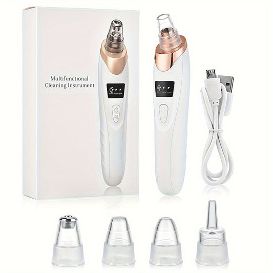 USB Rechargeable Blackhead Remover with 350mAh Lithium Battery for Acne & Mites.