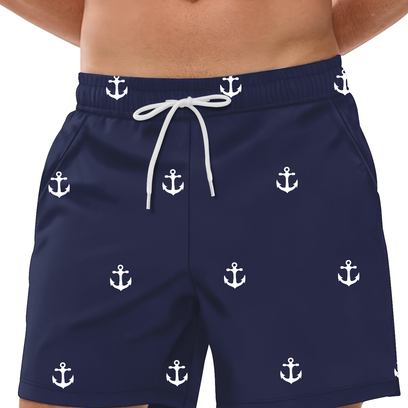 Men's Summer Beach Shorts - Four-Quarter Single Layer