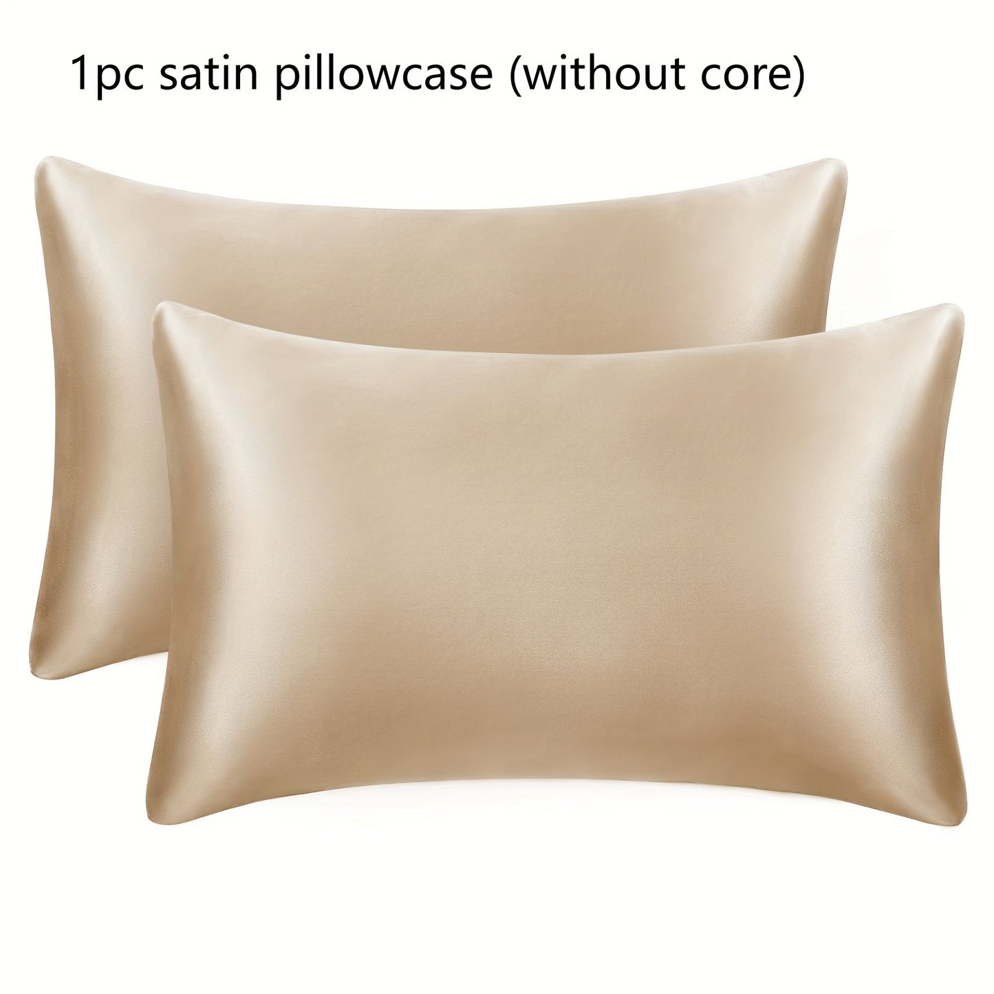 Purchase the luxurious Cool Soft Deluxe Satin pillowcases in black, measuring 50.8x76.2 cm. These pillowcases are designed specifically for hair and skin care. The set includes one Queen Size satin pillowcase with envelope closure, perfect for keeping