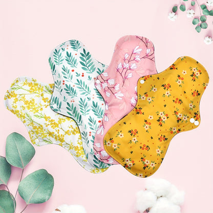 4 reusable sanitary pads for women.