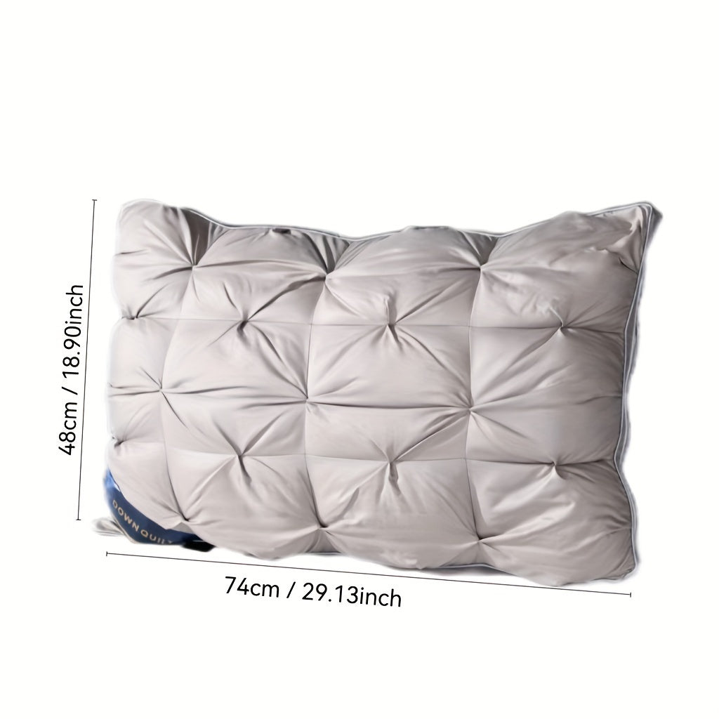 Plush Pillow with Neck Support - Indulgent, Washable Bedding for all Sleeping Styles, Perfect for Adults & Teens, Hypoallergenic Cover, Holiday Gift. Wishing you a Joyful New Year filled with Cheer and Blessings, a Gift for the New Year.