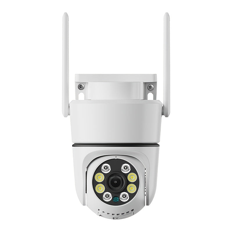 ANYAZHINENG 1080P HD Pan/Tilt Security Camera for Outdoor Use. Wired Wi-Fi Connection, 360° Viewing Angle, Motion Detection, Night Vision, AI Tracking Feature, USB Power Source, Smartphone Compatibility, Battery-Free Operation.