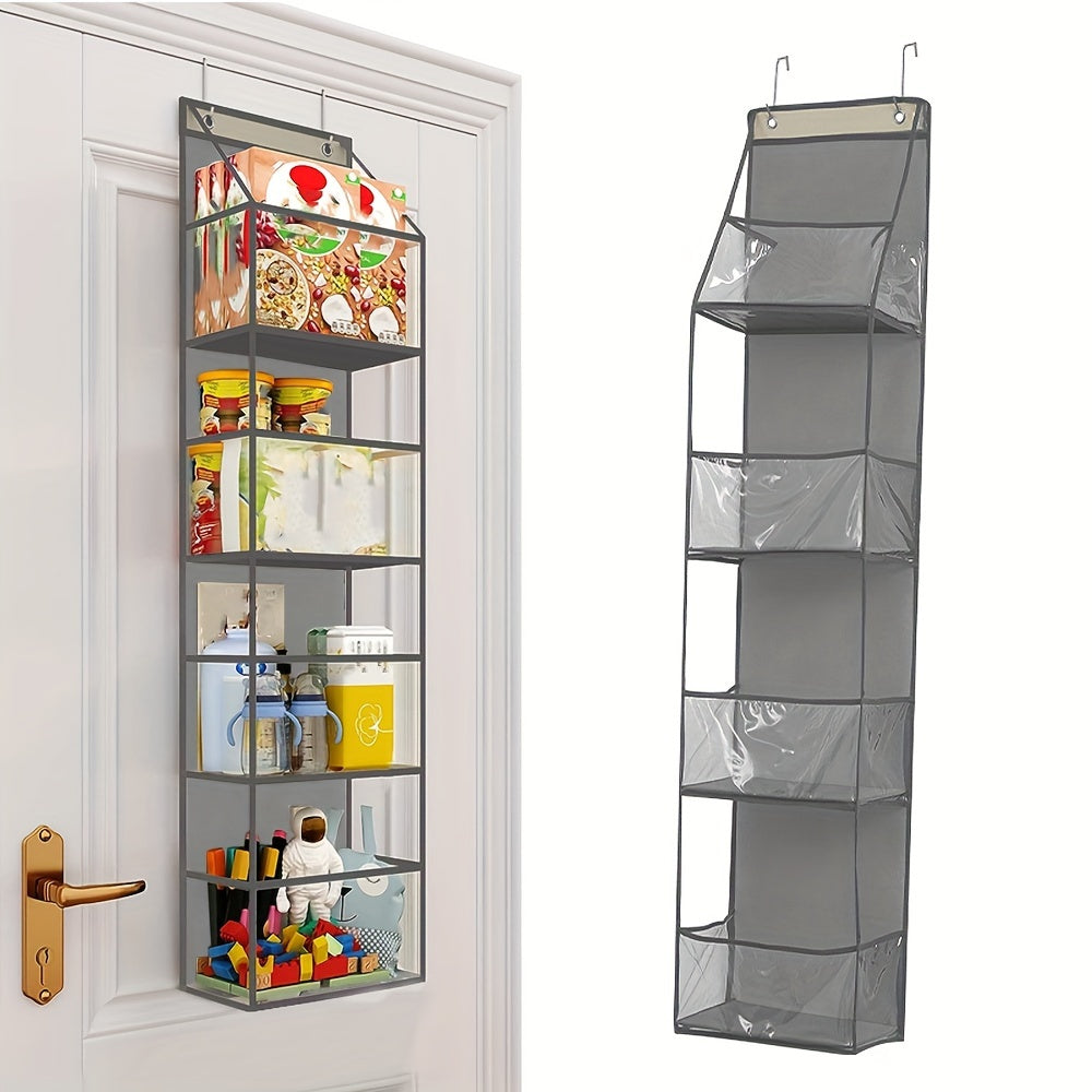 1 piece of Multipurpose Storage with 4 Baskets for Behind-The-Door organization of Food, Cosmetics, and Sundries. Ideal for Dollhouse, Bedroom, Cloakroom; a great Halloween or Christmas gift!