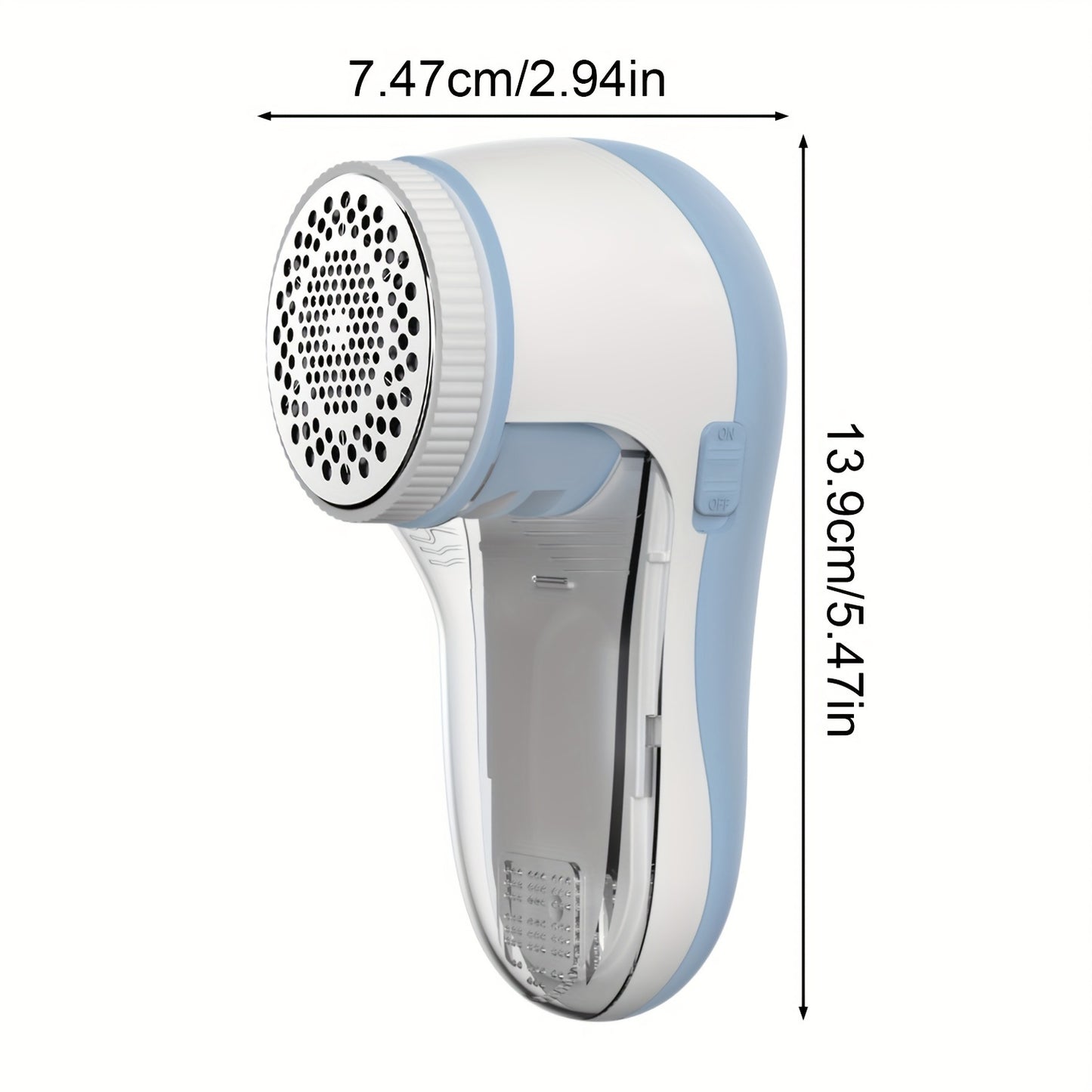 Fabric Shaver for removing lint and fuzz from various surfaces, USB rechargeable and portable.