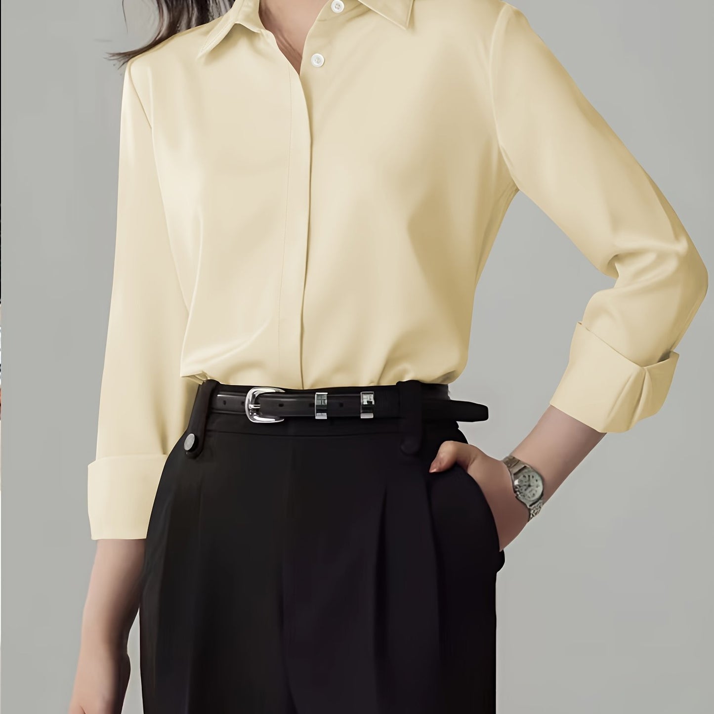 2024 French High-end Professional Women's Long Sleeve Shirt