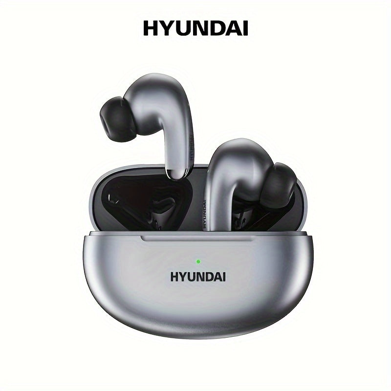 HYUNDAI LP5 Wireless headset with low latency, long battery life, sound isolation, mic for gaming, sports, and music.