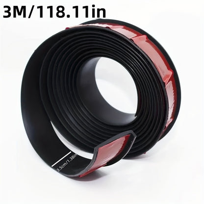 Red plastic 1.5m wheel arch protector strip for SUVs and cars. Durable, anti-collision and waterproof with easy installation.