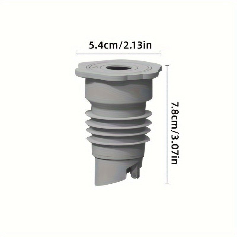 Durable silicone drain stopper prevents odors, insects, and backflow. Ideal for kitchen, bathroom, and home use. Washable and no assembly required. Color: Grey.