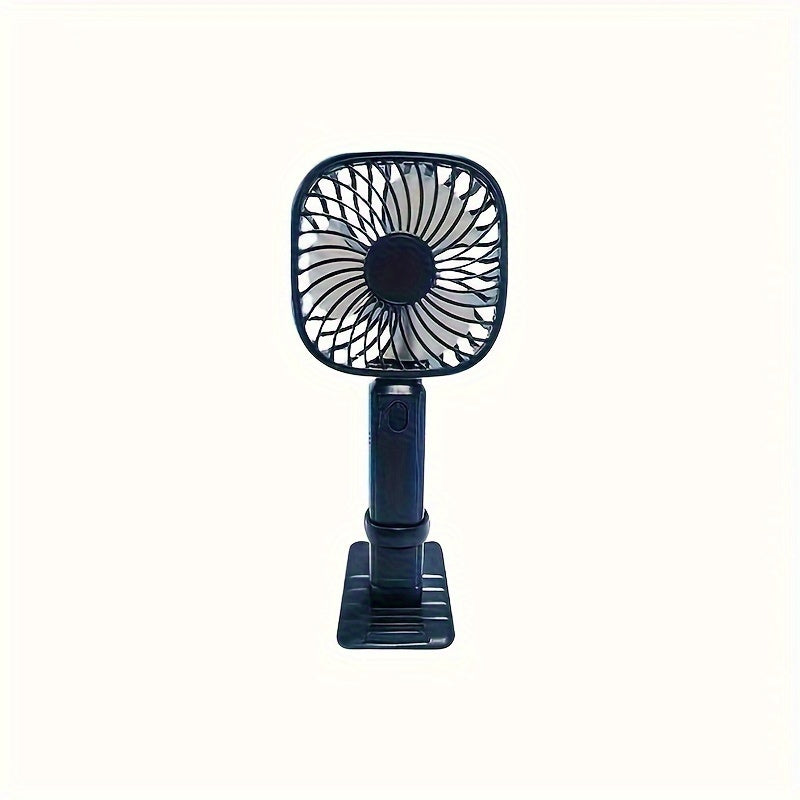 The Anyazhineng USB Rechargeable Handheld Mini Portable Fan offers 3 adjustable speeds, a strong wind, and button control. It is suitable for indoor and outdoor use, and comes with a cord included. This durable plastic floor fan is designed for use in