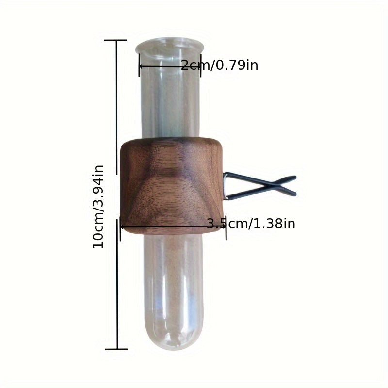 Деревянная ваза для автомобиля для украшения воздуховода центральной консоли, без цветов.