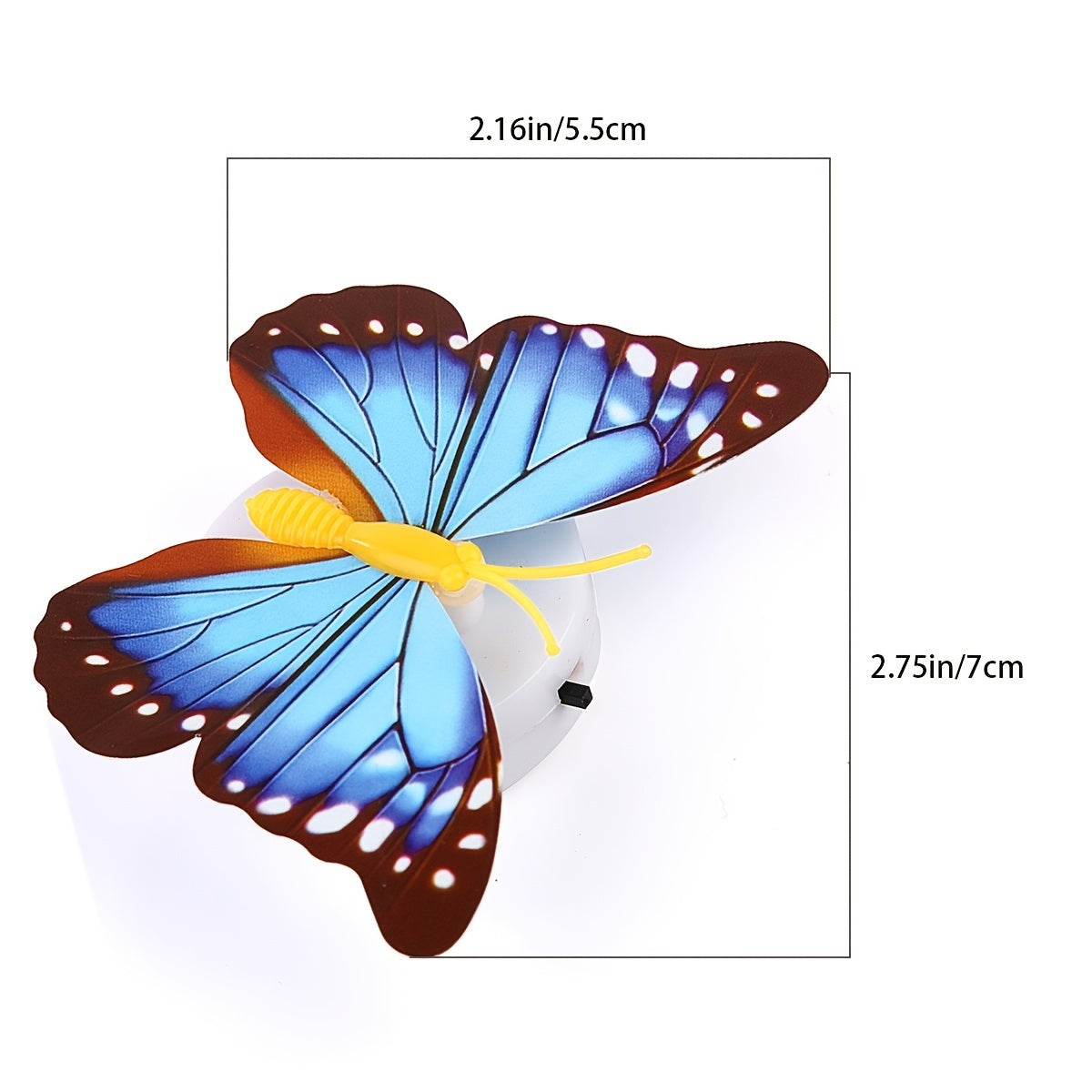 Vibrant 3D Butterfly LED Night Light - Ideal for Nursery, Garden, Backyard, and Party Decor, Battery Operated