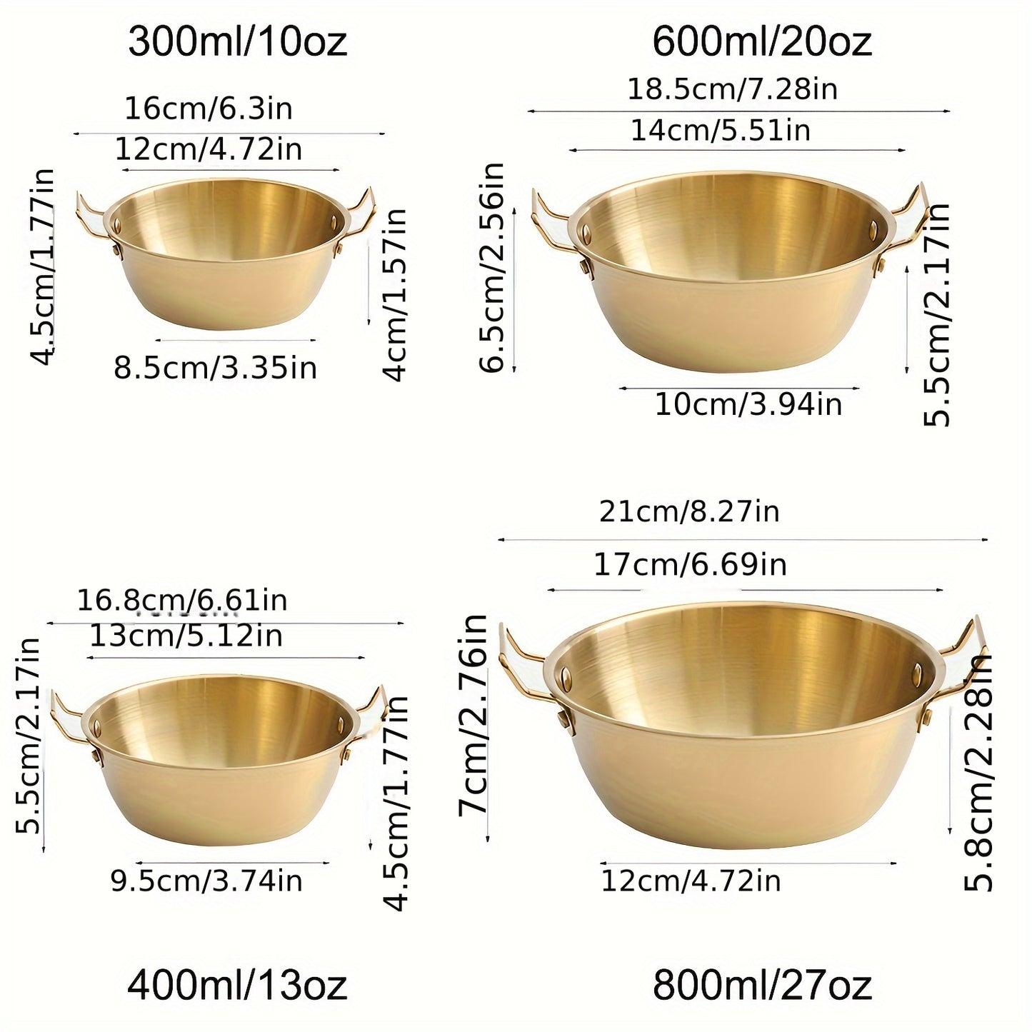 Durable stainless steel bowl with handles for versatile use, ideal for Asian cuisine.