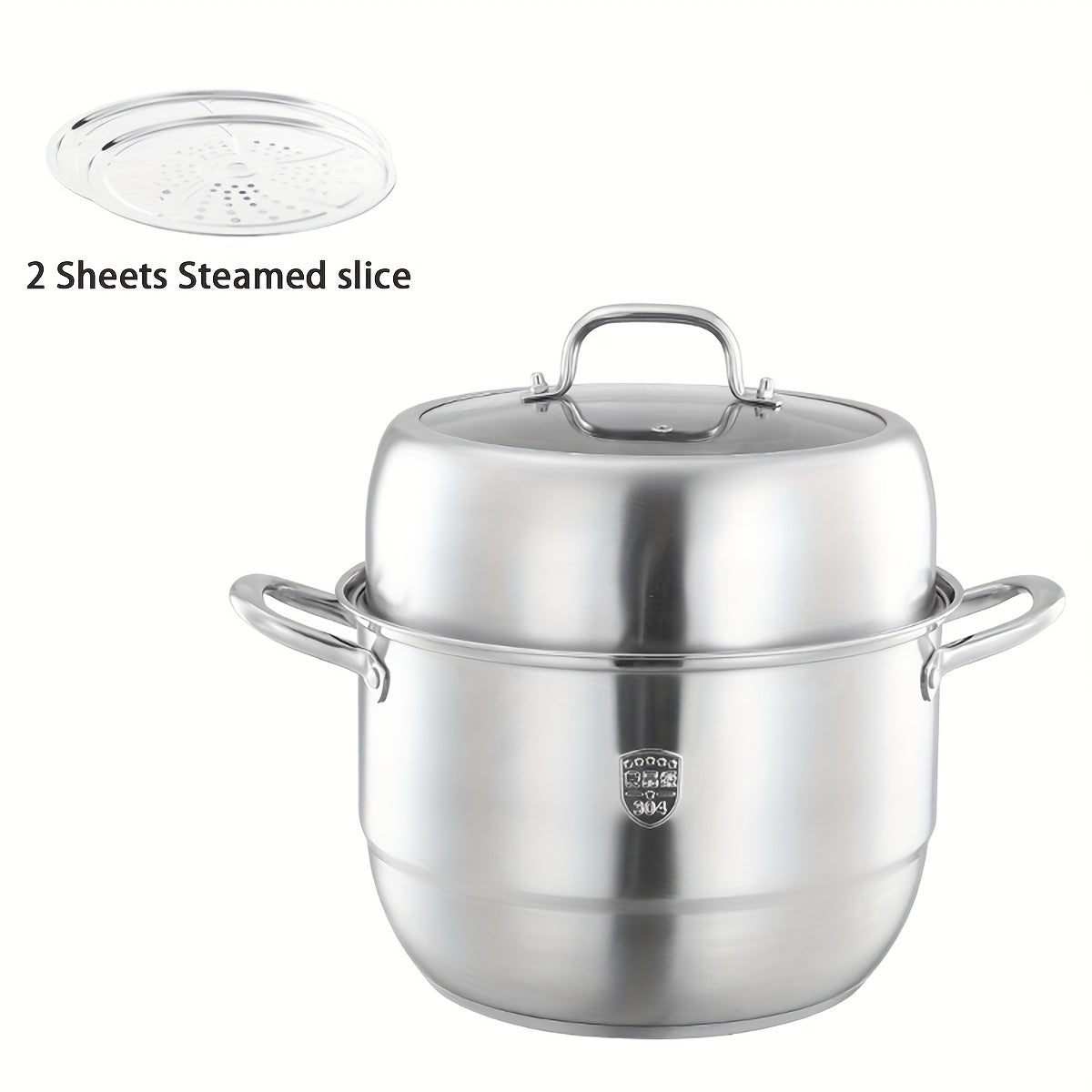 This multi-layer steamer set is made of high-quality stainless steel and comes with 2 or 3 layers, offering a large capacity for all your cooking needs. With a thick bottom, it is suitable for use on both induction cookers and gas stoves. Made from