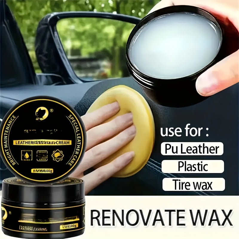 Car interior care products for maintenance and enhancement of surfaces such as leather, dashboard, seats, and plastic.