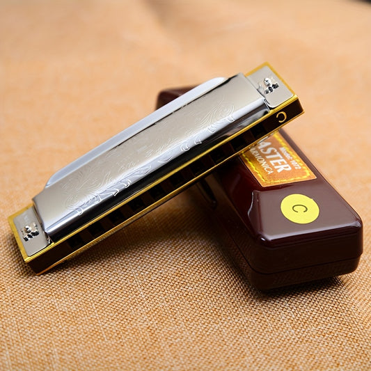 Beginner adult entry-level 10-hole blues harmonica by Japan Suzuki