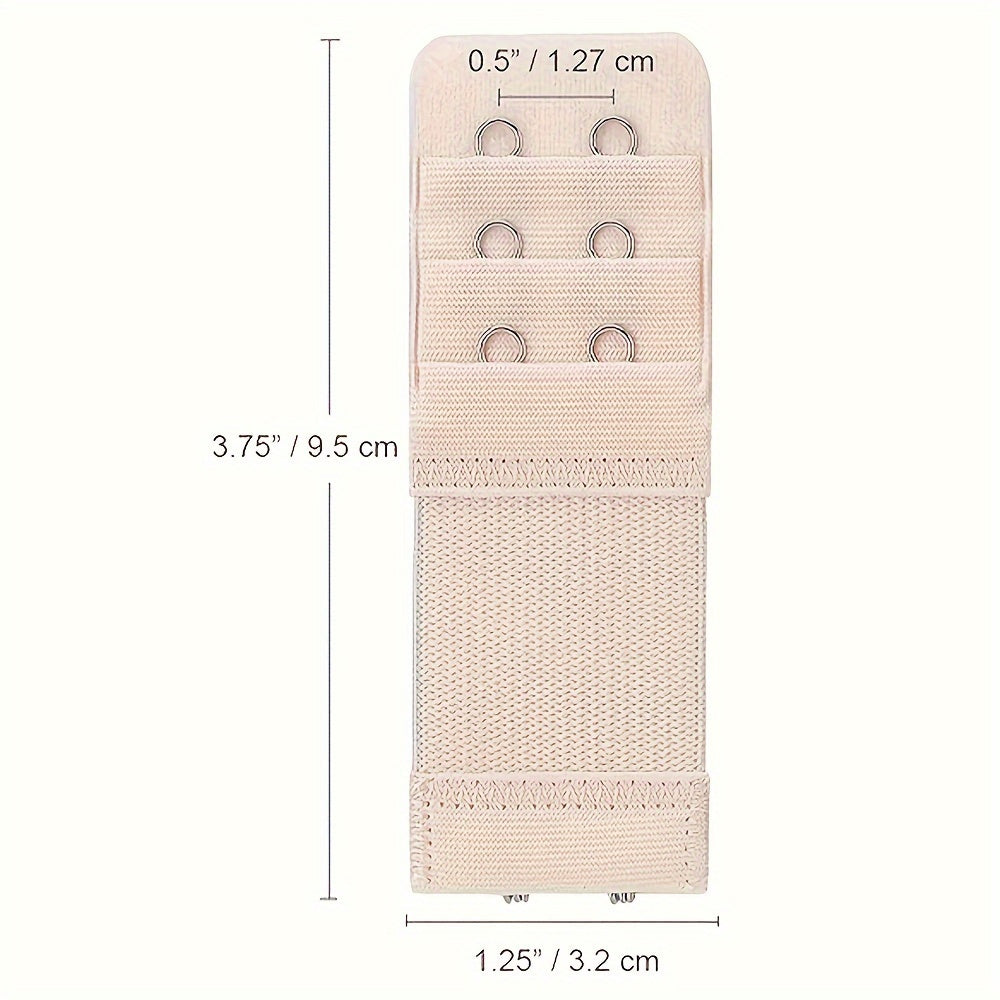 4/8/12pcs 2-Hook Bra Strap Extenders for Women's Lingerie & Underwear, Comfortable and Adjustable Bra Band Buckle