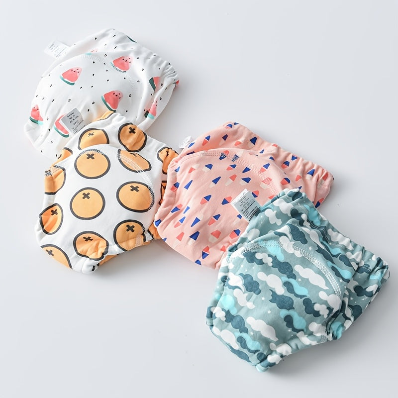 Baby diaper covers that are soft, absorbent, and reusable. These Korean style knit fabric diapers are waterproof and breathable, with four layers for ultimate protection. Ideal for newborns and perfect for training pants.