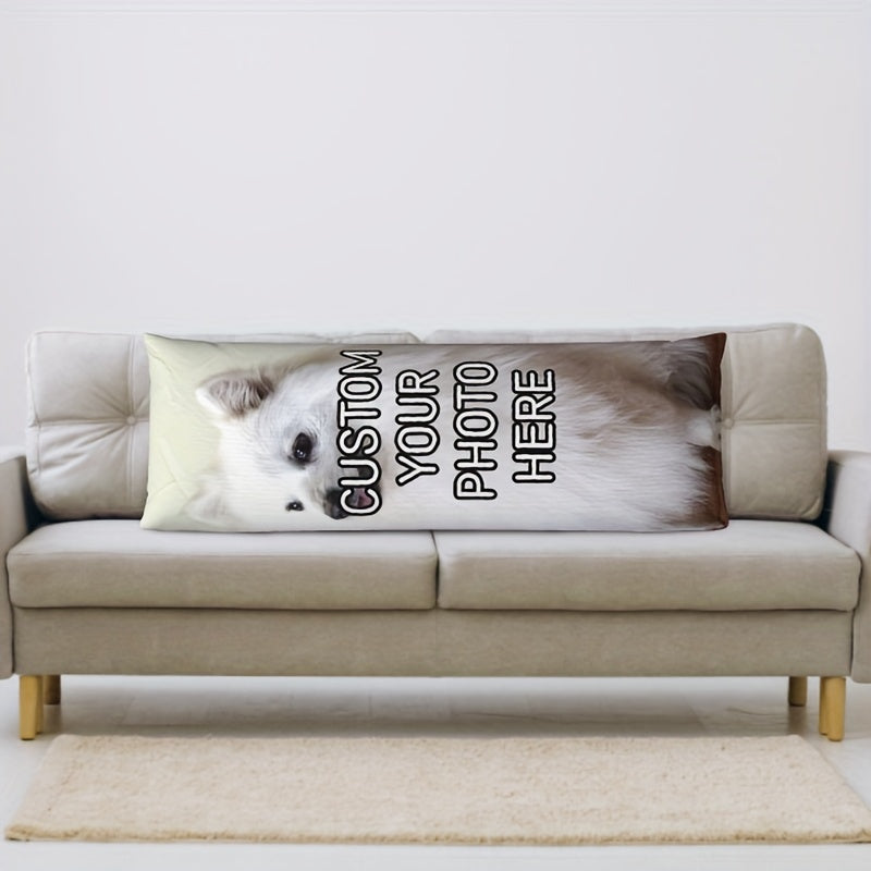 Get a Customized Pet Photo Body Pillowcase made of Short Plush with Double-Sided Print, designed for Cat & Dog Lovers. This Personalized Gift is perfect for Parents & Partners, made of Ultra-Soft & Breathable Material that is Skin-Friendly. It measures