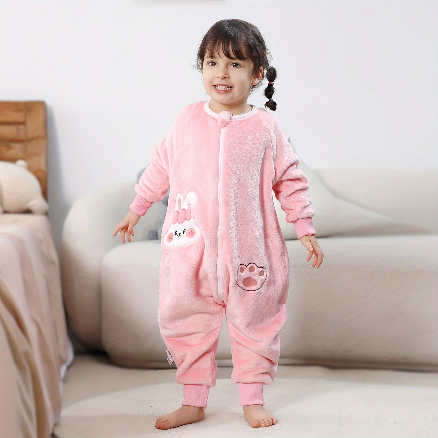 MICHLEY Sleep Sack featuring Animal Print Flannel Fleece is a Cozy Sleeping Bag with Zipper Closure, Made of Machine Washable Polyester Fiber, Suitable for Single Occupancy.