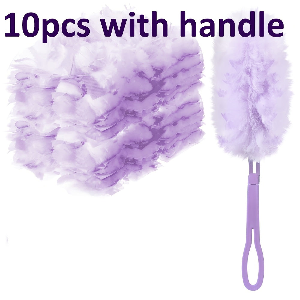 Pack of 10 or 20 Disposable Large-Capacity Collectors for Dust Collector with Thickened Design. Compatible with Models with 1 Handle, Ideal for Heavy-Duty Office Cleaning.