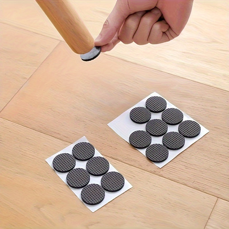 Rubber Furniture Pads with Self-Adhesive Backing - Non-Slip and Easy to Install Floor Protectors for Home Decor