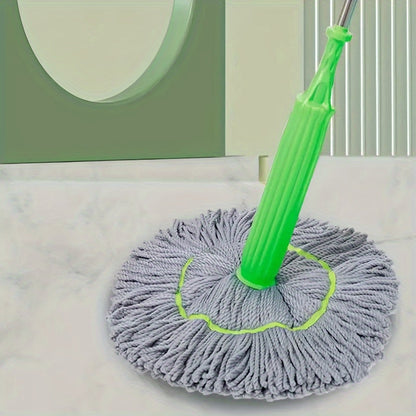 The Swivel Head Spin Mop: A Versatile Cleaning Tool for Wet and Dry Messes - Convenient Hand-Free Design for Kitchen, Bathroom, and Living Room Cleaning