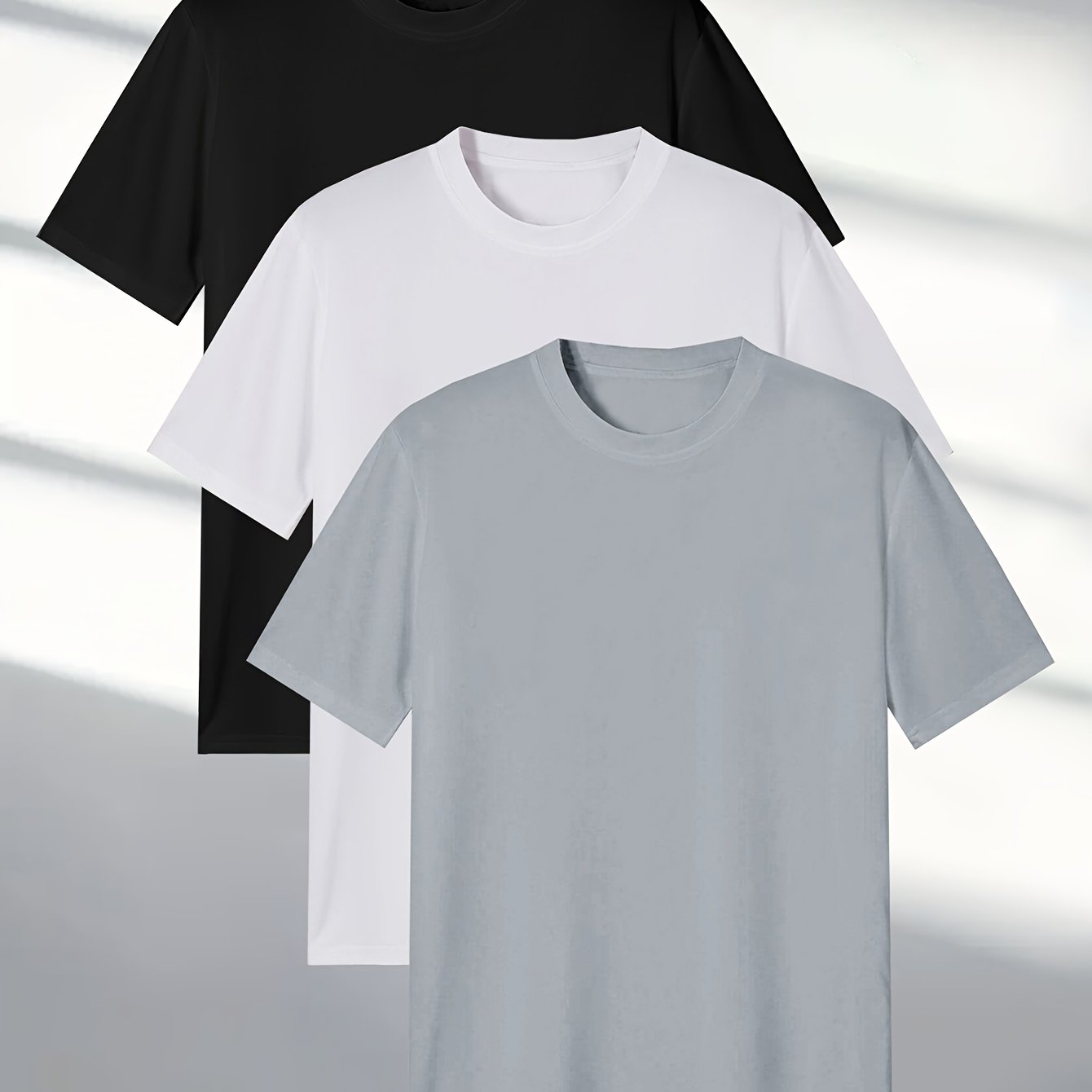 Men's 3-piece Short Sleeve T-Shirt Set 424