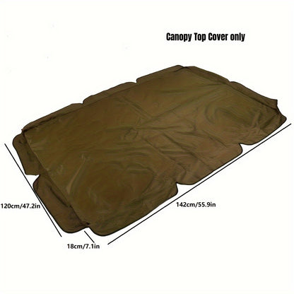 Waterproof, sun-resistant swing canopy cover made of 190T Polyester Taffeta with a Silver Coating on the reverse side, designed for patio swings. Easy to clean.