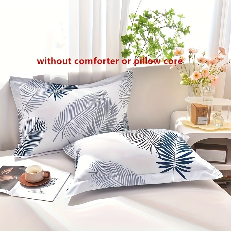 2 Pack of Washable Fabric Pillowcases Made with Skin-friendly Material