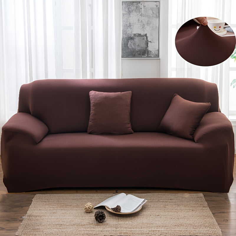 Durable, non-slip sofa cover resistant to cat scratches, suitable for any room, with minimalist design for home decoration.