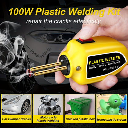 Portable 100W plastic welder for car repair.