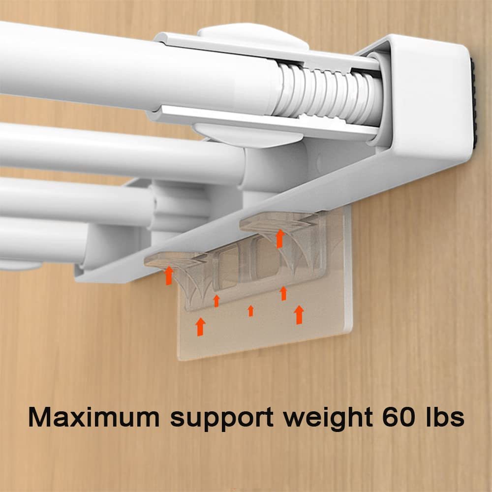 10 contemporary plastic wall mount utility hooks with strong self-adhesive for easy installation without punching. Suitable for closets, showcases, and brackets.