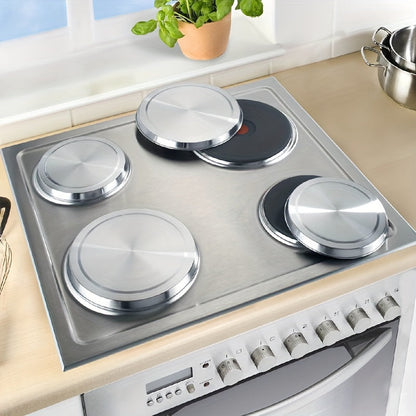 4-Piece Set of Stainless Steel Stove Top Covers for Cookware - Kitchen Burner Protectors that are Safe for Food Contact