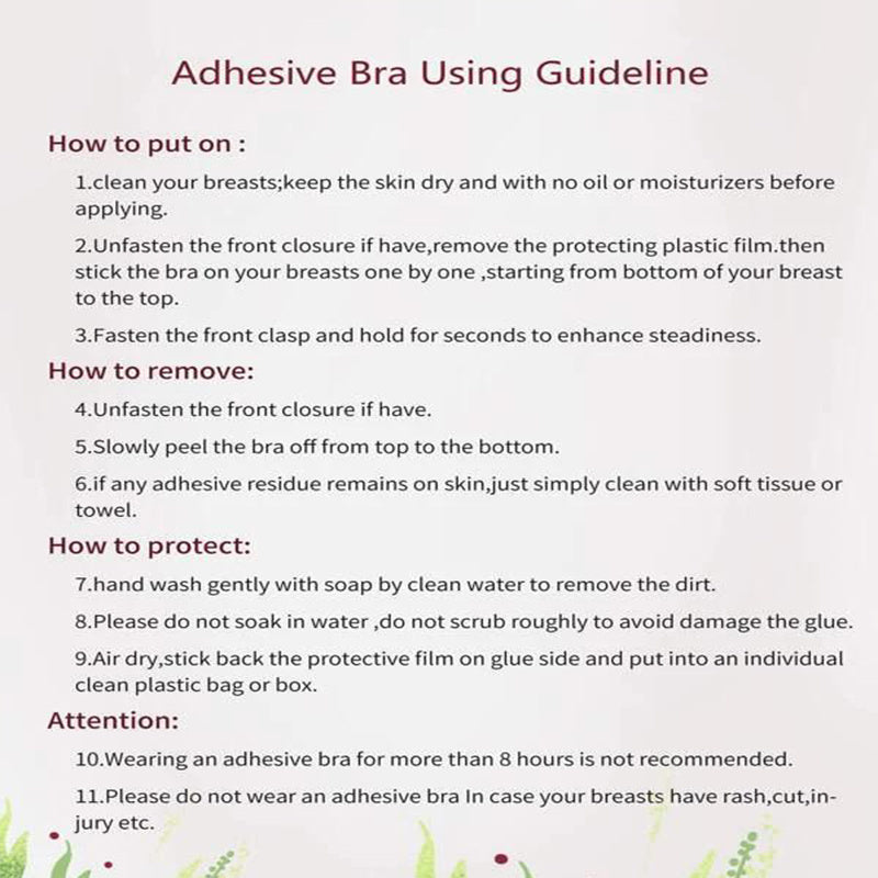 Silicone Self-Adhesive Bra for Women, Lingerie Accessory