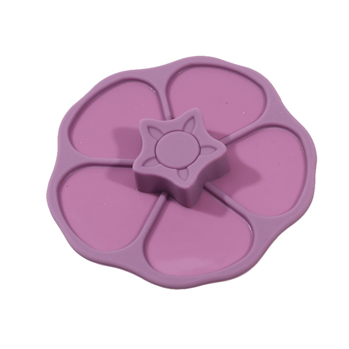 Silicone Cup Lid in the Shape of a Flower - Safe for Food Contact, Leak-Proof, Dust-Proof, Clean Cover for Drinks